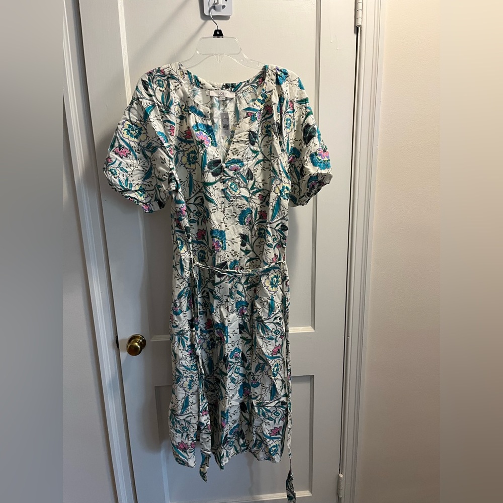 White floral dress